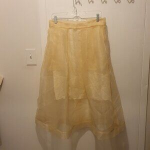 Yellow/ Gild organza skirt